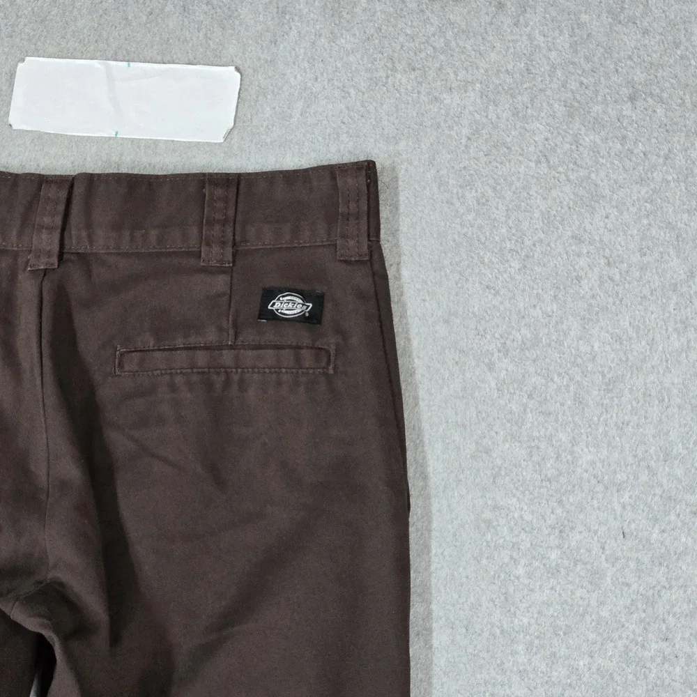 Dickies Men Pants 30X32 Brown Chino Twill FLEX Work Pants Logo 31